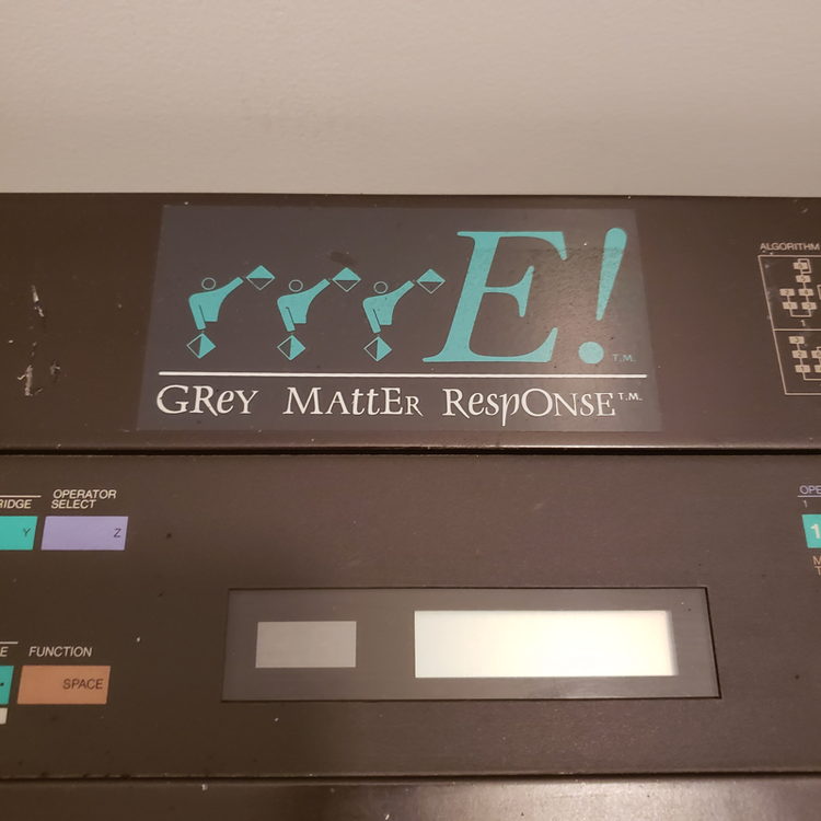 Yamaha DX7 with Grey Matter Response E!
