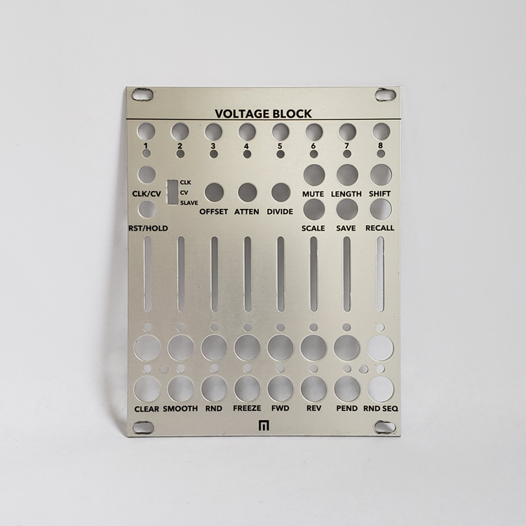 Malekko Heavy Industry Voltage Block with Blue Lantern Modules Alternative Panel