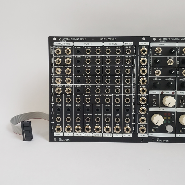 ADDAC System ADDAC807A & ADDAC807B Stereo Summing Mixer set