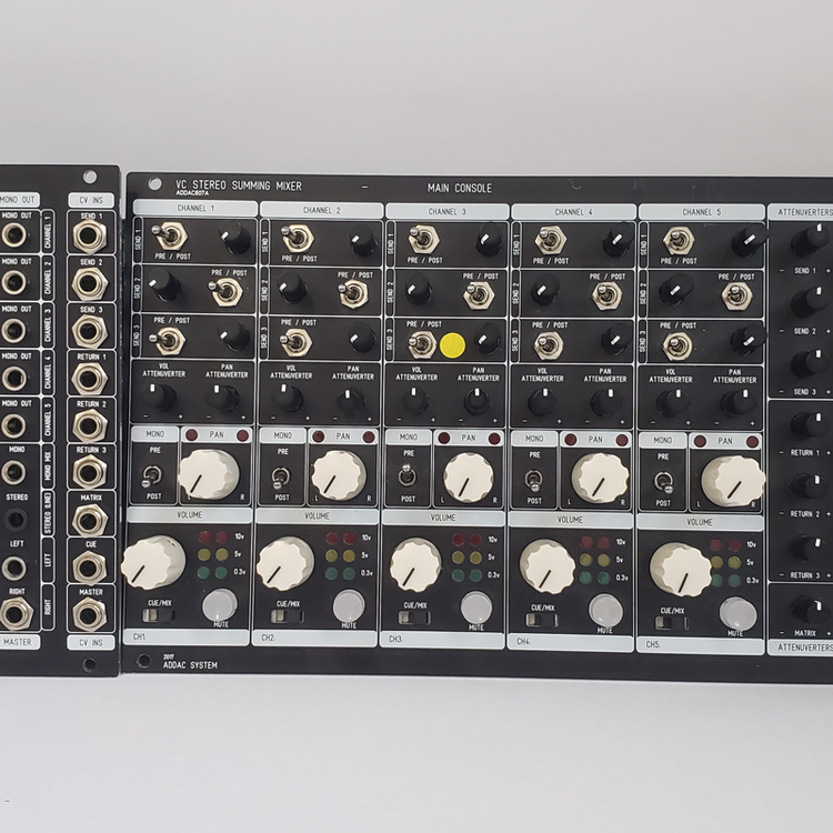 ADDAC System ADDAC807A & ADDAC807B Stereo Summing Mixer set