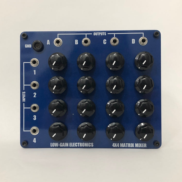 Low Gain 4x4 Passive Matrix Mixer - 1/8” jacks