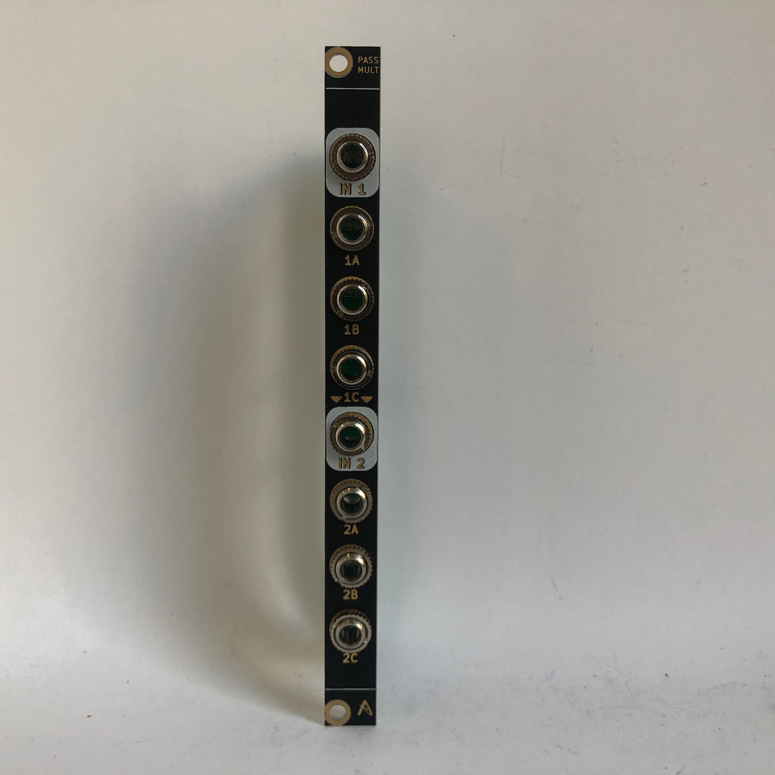 Intellijel Buff Mult with Arcus Audio Passive Multiple faceplate