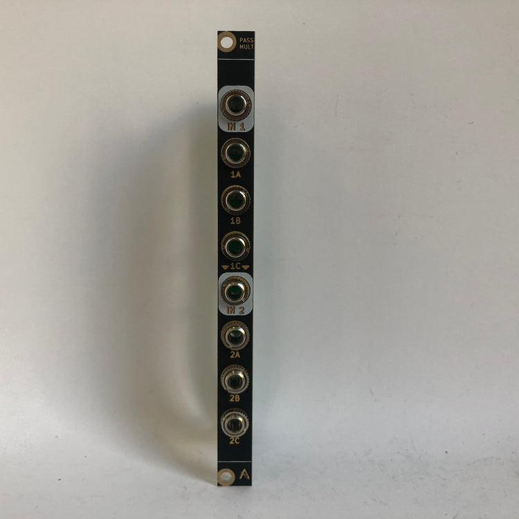 Intellijel Buff Mult with Arcus Audio Passive Multiple faceplate