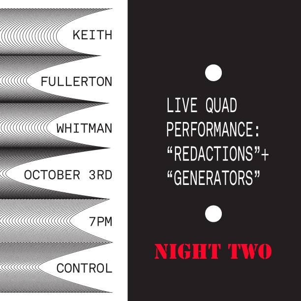 Night Two: Keith Fullerton Whitman Performance