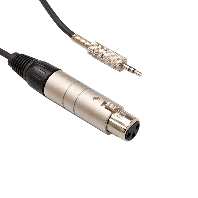 MIT-156 XLR Female to 3.5mm TRS Male Impedance Transformer