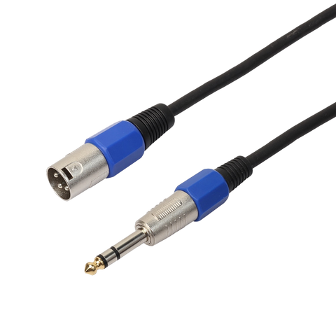 XLR Male to 1/4" TRS Adapter Male - 8 inches