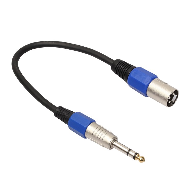 XLR Male to 1/4" TRS Adapter Male - 8 inches