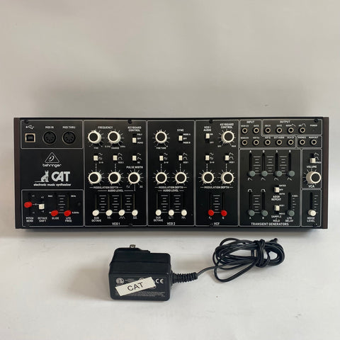 Behringer Cat Duophonic Analog Synthesizer with ImpossibleShape Model B 2 Tier Stand and Patchbook