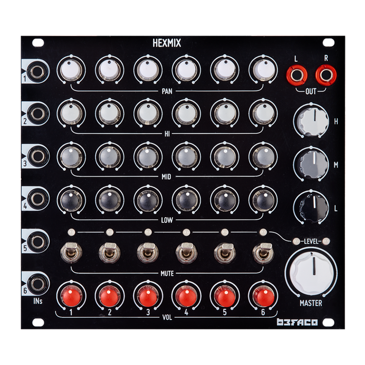 HexMix 6-Channel Performance Mixer