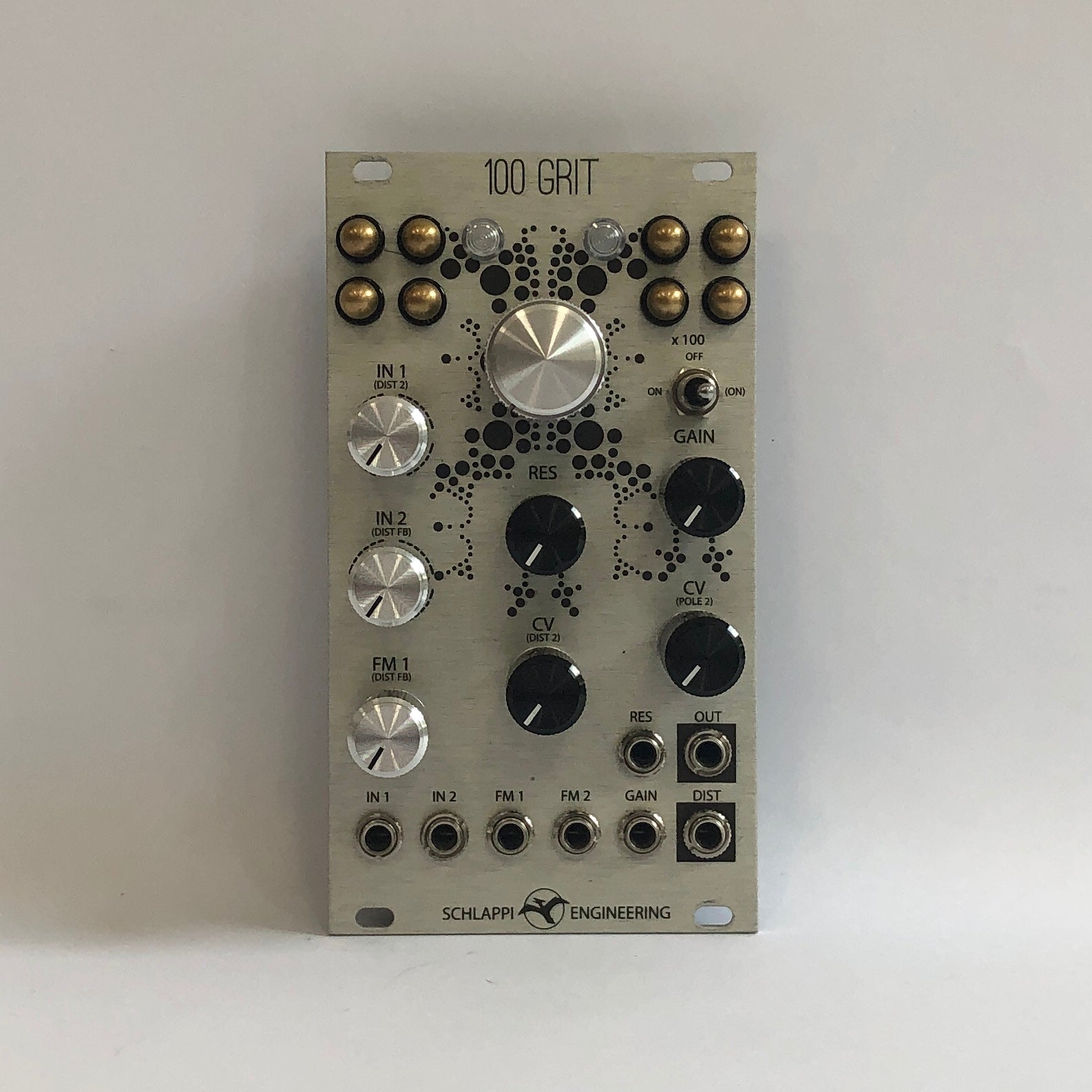 Schlappi Engineering 100 Grit - Touch Controlled Distortion - Silver