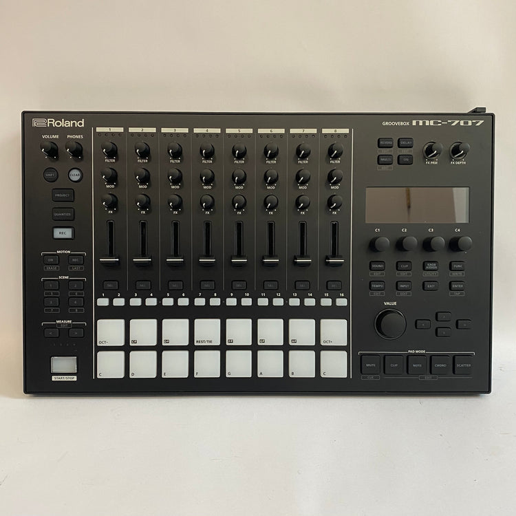 Roland MC-707 with Decksaver
