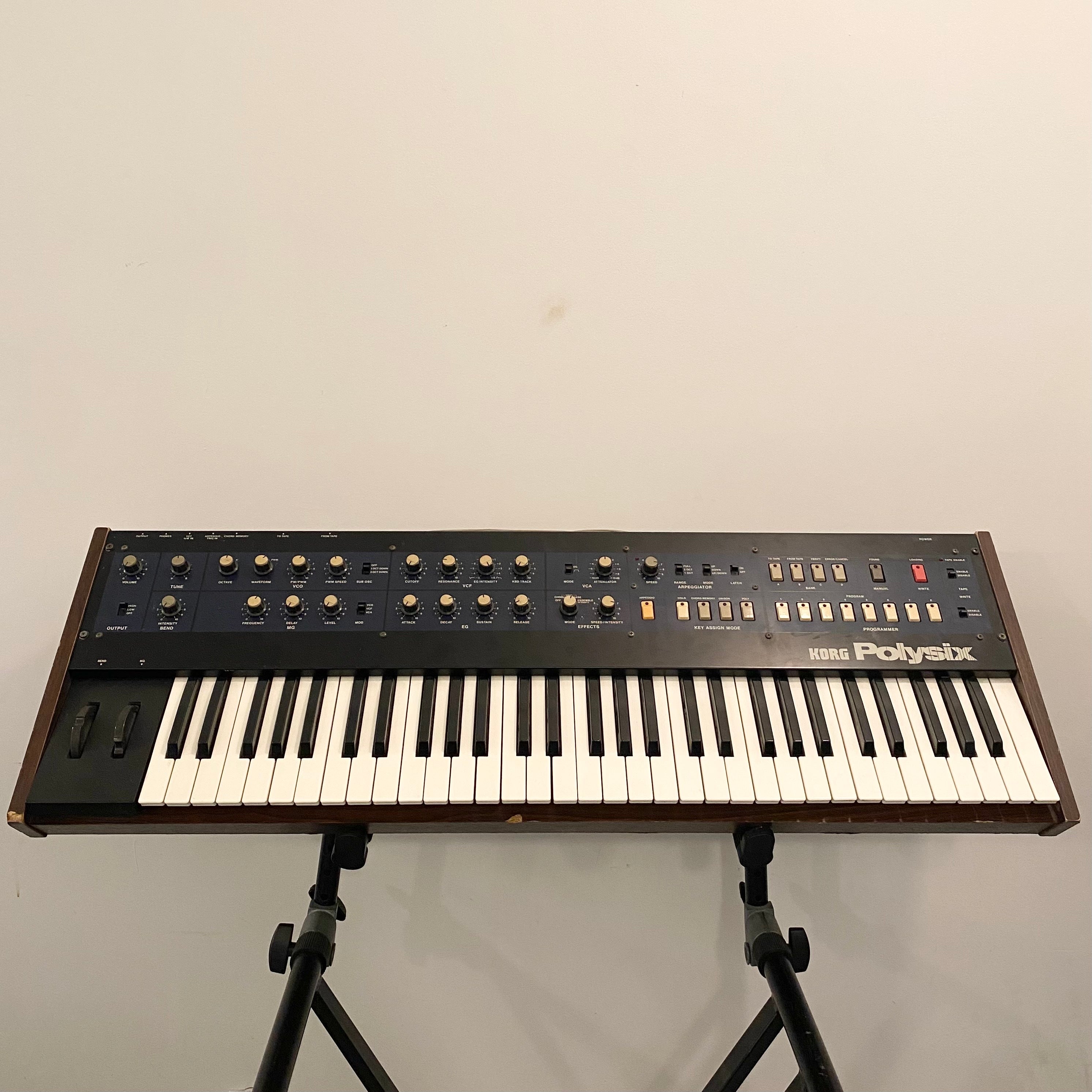 Korg Polysix Keyboard Synthesizer with PS6-MRK MIDI Retrofit
