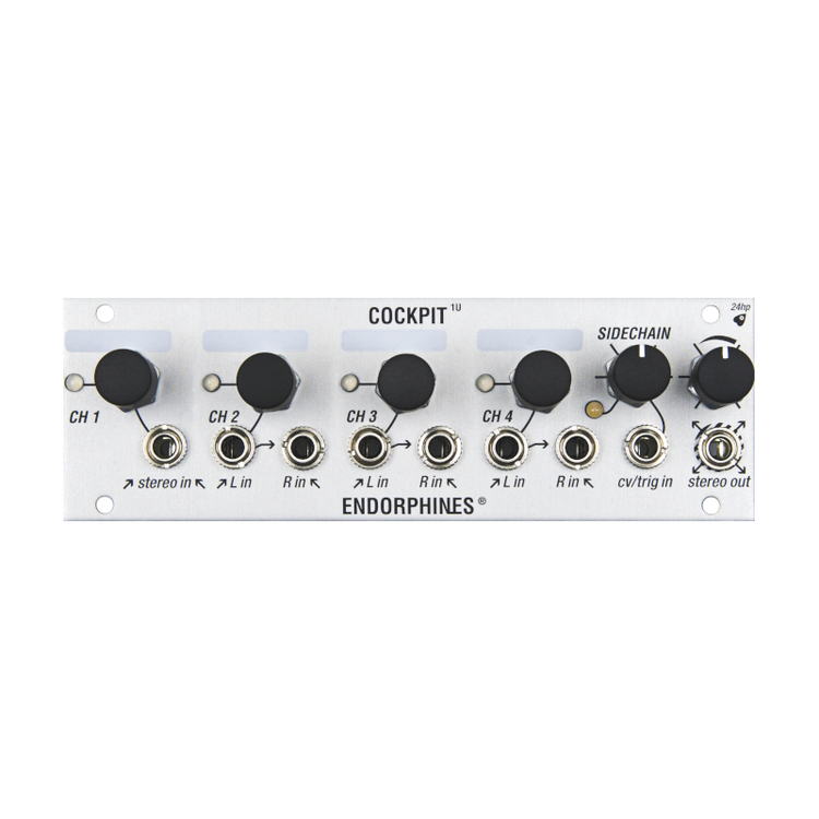 Cockpit - Four Channel Stereo Mixer 1U
