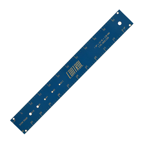 Full Size HP Ruler, Screw Gauge & 60HP 1U Blank
