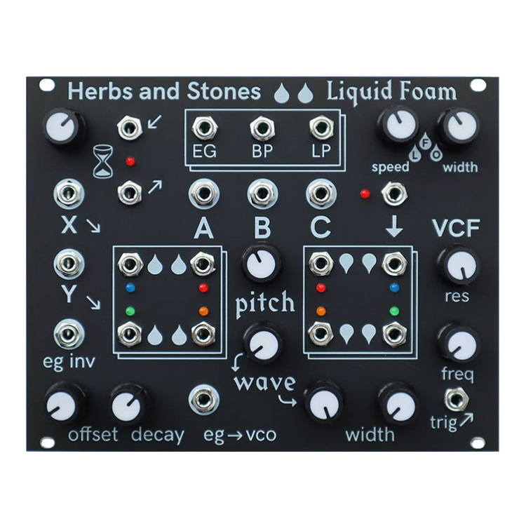 Liquid Foam Synth and Sequencer Module (Eurorack Version)