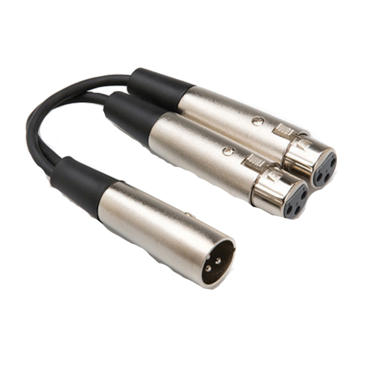 Dual XLR Female to XLR Male Cable