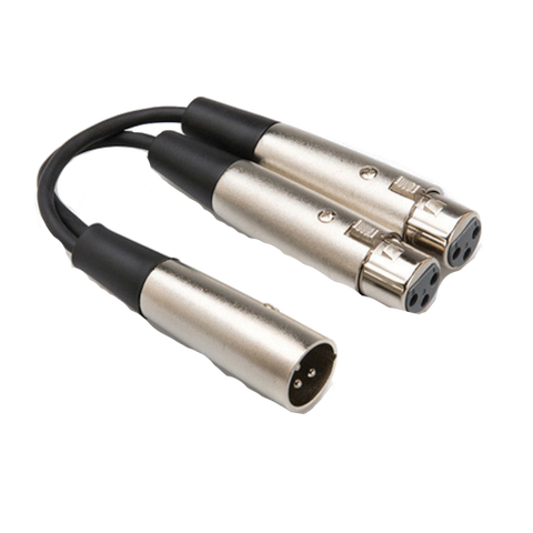 Dual XLR Female to XLR Male Cable
