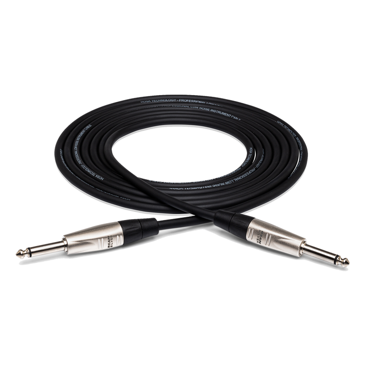 Pro Unbalanced Rean 1/4" TS to TS Instrument Cable