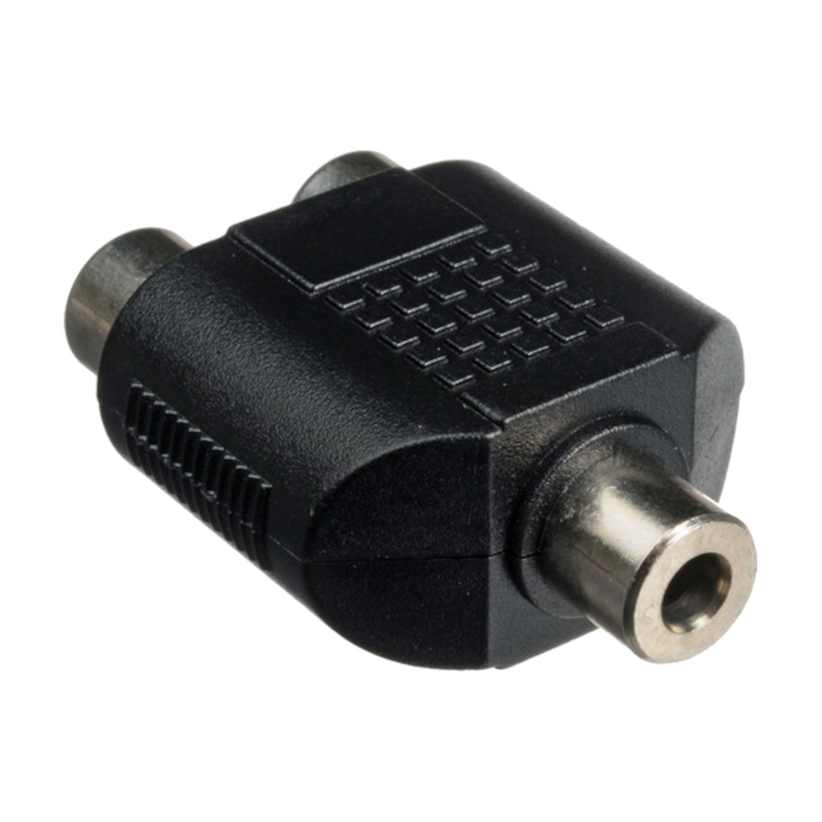 3.5 mm TRS to Dual RCA Coupler