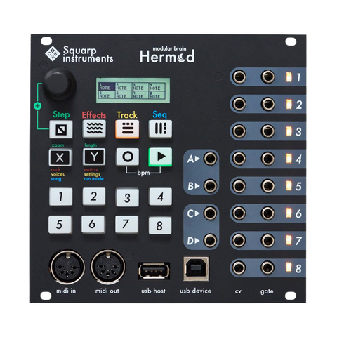 Hermod - Sequencer and Midi to CV Modular Brain (Black)