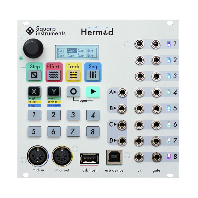 Hermod - Sequencer and Midi to CV Modular Brain (Silver)