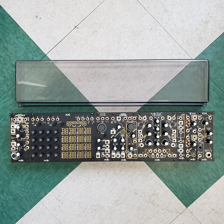 Make Noise System Cartesian with Decksaver Lid